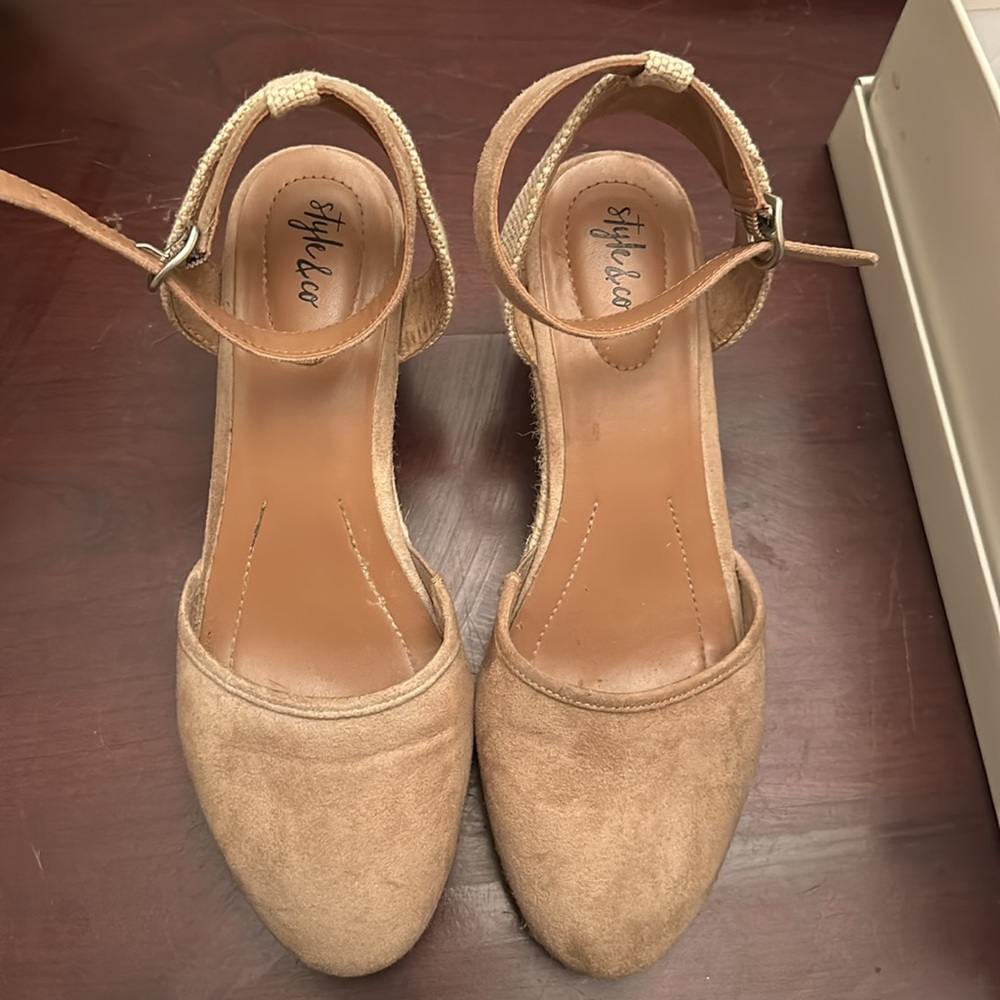 Style and Co 7.5 Women’s Beige Espadrille Shoes